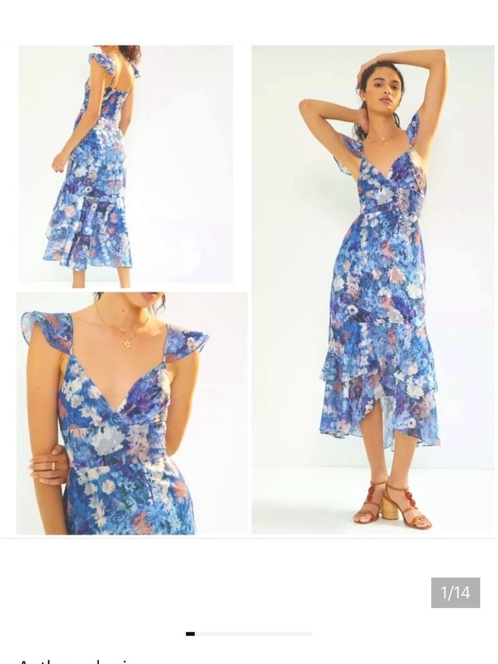 Anthropologie Hutch Floral Dress